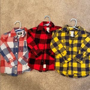 Lot of 2T Boy Flannels